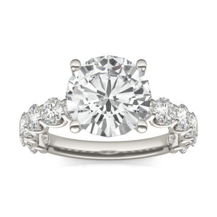 Round Celestial Engagement Ring